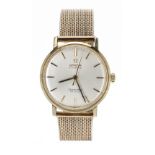 Omega Seamaster DeVille automatic gold plated and stainless steel gentleman's bracelet watch,