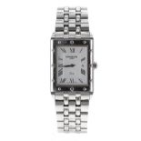 Raymond Weil Geneve Tango rectangular stainless steel gentleman's bracelet watch, ref. 5381,