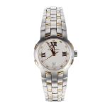 Maurice Lacroix Milestone stainless steel and gold lady's bracelet watch, ref. 79861, circular