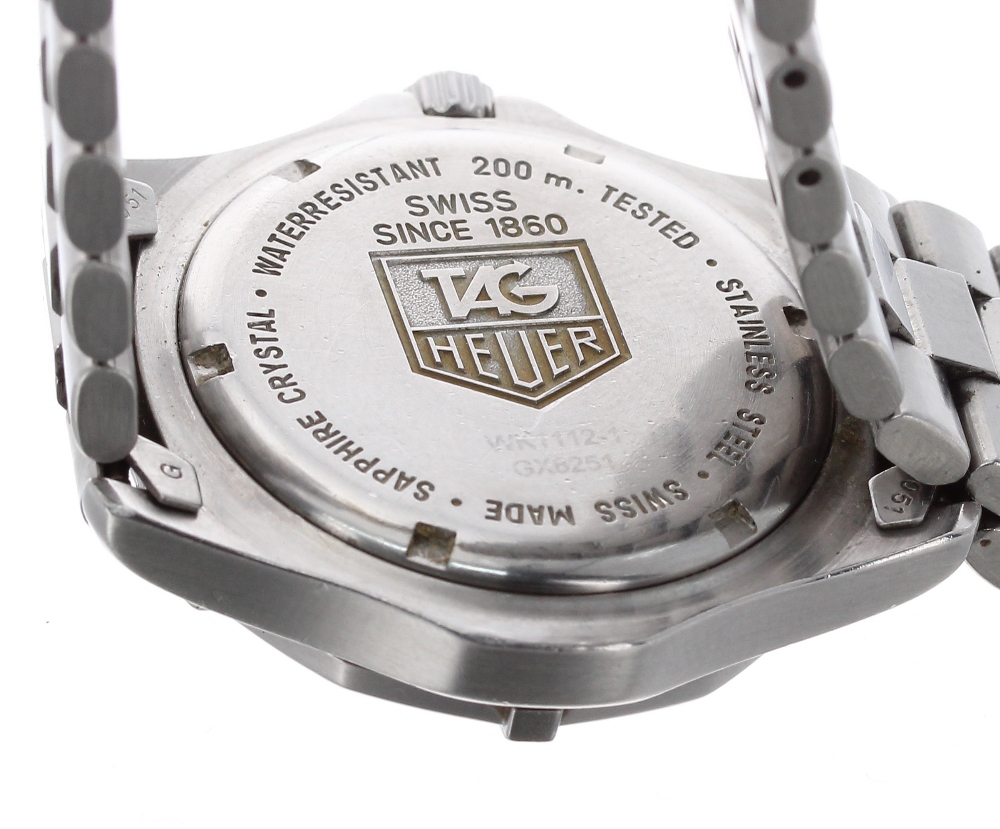 Tag Heuer 2000 Series Professional 200m stainless steel gentleman's bracelet watch, ref. WK1112-1, - Image 2 of 2
