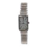Omega Ladymatic rectangular stainless steel lady's bracelet watch, ref. 551.015, circa 1965,
