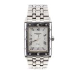 Raymond Weil Tango rectangular stainless steel gentleman's bracelet watch, ref. 5381, rectangular