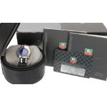 Tag Heuer Alter Ego stainless steel lady's bracelet watch, ref. WP1313, blue dial, circa 2001,