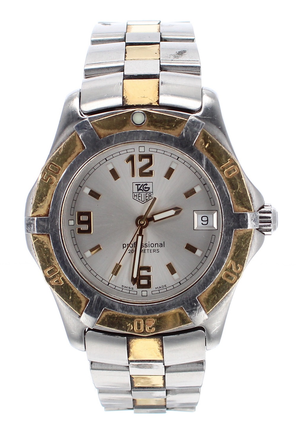 Tag Heuer 2000 Series Exclusive Professional 200m stainless steel and gold gentleman's bracelet