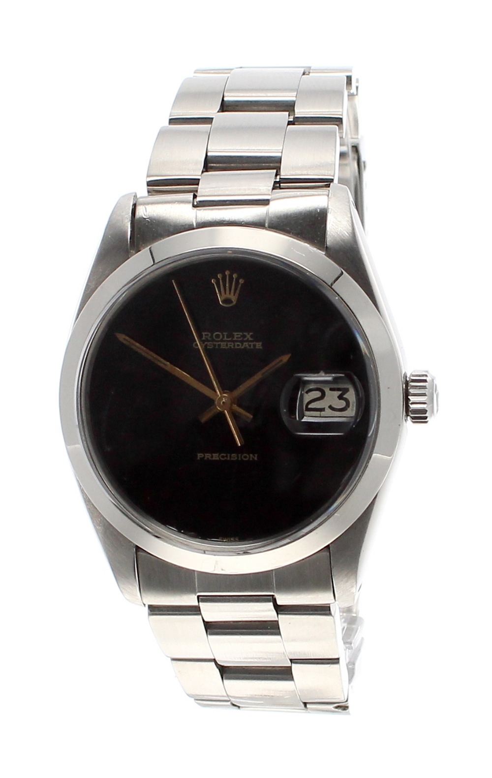 Rolex Oysterdate Precision stainless steel gentleman's bracelet watch, ref. 6694. ser. no.