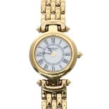 Raymond Weil gold plated lady's bracelet watch, ref. 5868, circular white dial, quartz, 23mm -