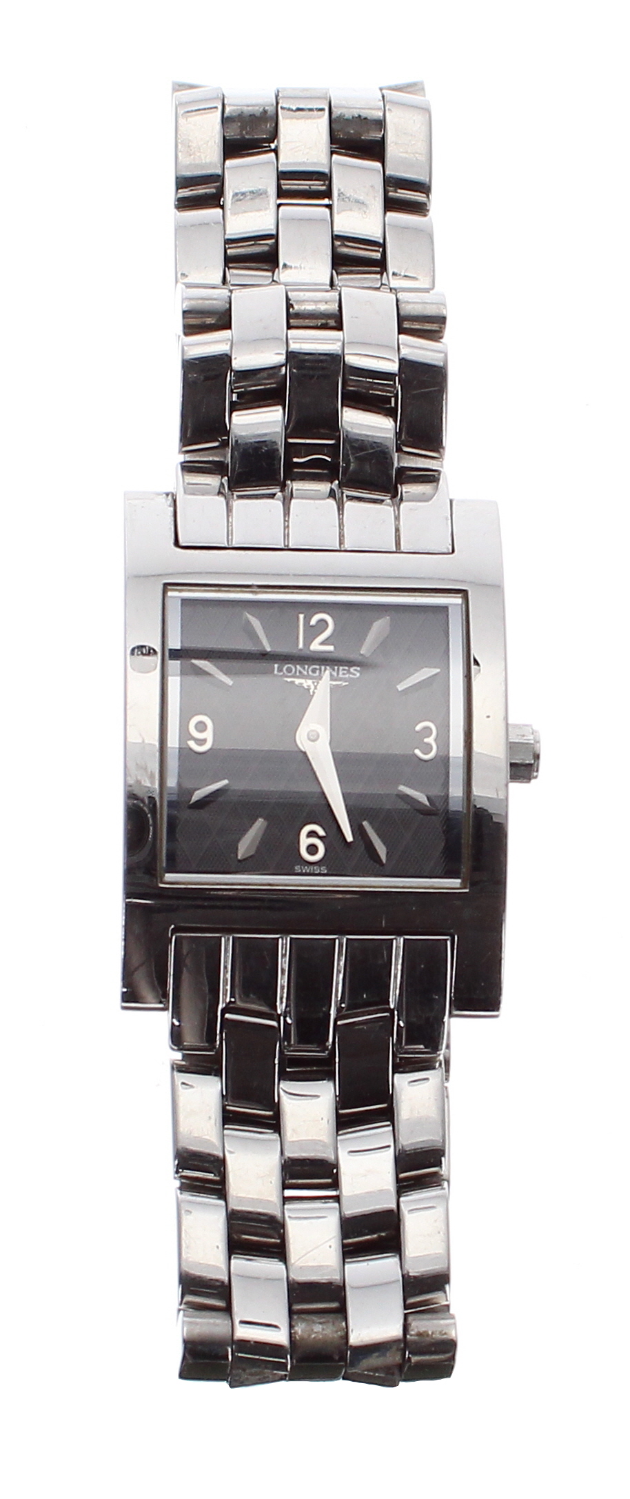 Longines Dolce Vita curved rectangular stainless steel lady's bracelet watch, ref. L5 166 4,