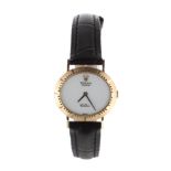 Rolex Cellini 18k oval cased lady's wristwatch, oval white dial, signed cal. 1600 19 jewel movement,