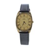 Omega DeVille gold plated and stainless steel gentleman's wristwatch, ref. 111.0131, circa 1977,