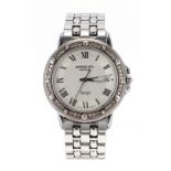 Raymond Weil Geneve Tango stainless steel gentleman's bracelet watch, ref. 5560, circular silvered