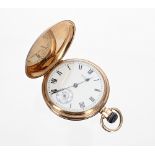 Waltham 'PS Bartlett' 9ct hunter lever pocket watch, Birmingham 1921, 17 jewel movement, no.