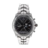 Tag Heuer Link Chronograph 200m automatic stainless steel gentleman's bracelet watch, ref. CT2111,