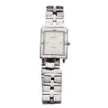 Raymond Weil Parsifal rectangular stainless steel gentleman's bracelet watch, ref. 9331, rectangular