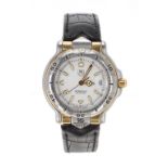 Tag Heuer 6000 Series Professional 200m stainless steel and gold mid size gentleman's wristwatch,