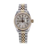 Rolex Oyster Perpetual Datejust gold and stainless steel lady's bracelet watch, ref. 6917, circa