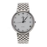 Omega DeVille stainless steel gentleman's bracelet watch, ref. 396 2432, no. 5427xxxx, circa 1993,