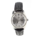 Omega Genéve automatic stainless steel gentleman's wristwatch, ref. 166041, circular silvered dial