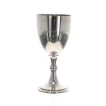 George V silver presentation goblet, maker Goldsmiths & Silversmiths Co Ltd, London 1927, 6" high,
