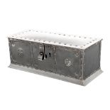 Birmingham Guild of Handicraft Ltd. silver casket, in the form of an Arts and Crafts riveted chest