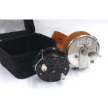 Alvey "Snapper" sea fishing reel; together with a Paramount sea fishing reel (2)