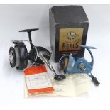 Ambidex Mark 6 fishing reel, boxed, together with a K P Morrits Intrepid Surflast fishing reel (2)