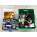 Fishing leads, ties, swivel rings etc