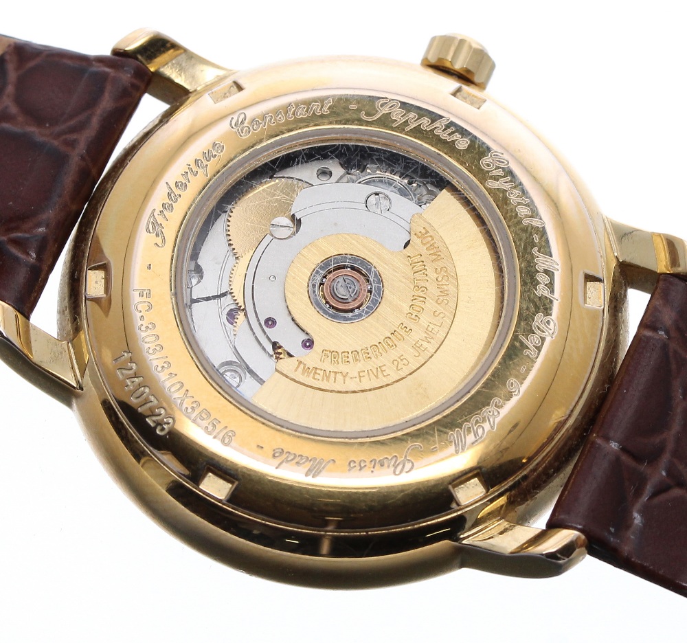 Frederique Constant Classic automatic gold plated gentleman's wristwatch, ref. FC-303/310X3P5/6, no. - Image 3 of 3