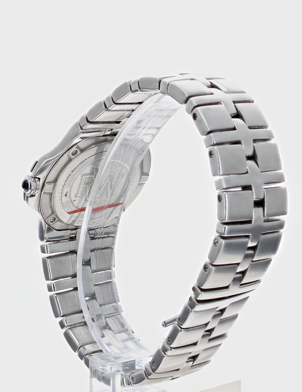 Raymond Weil Parsifal stainless steel gentleman's bracelet watch, ref. 9571, white dial, quartz, - Image 2 of 2