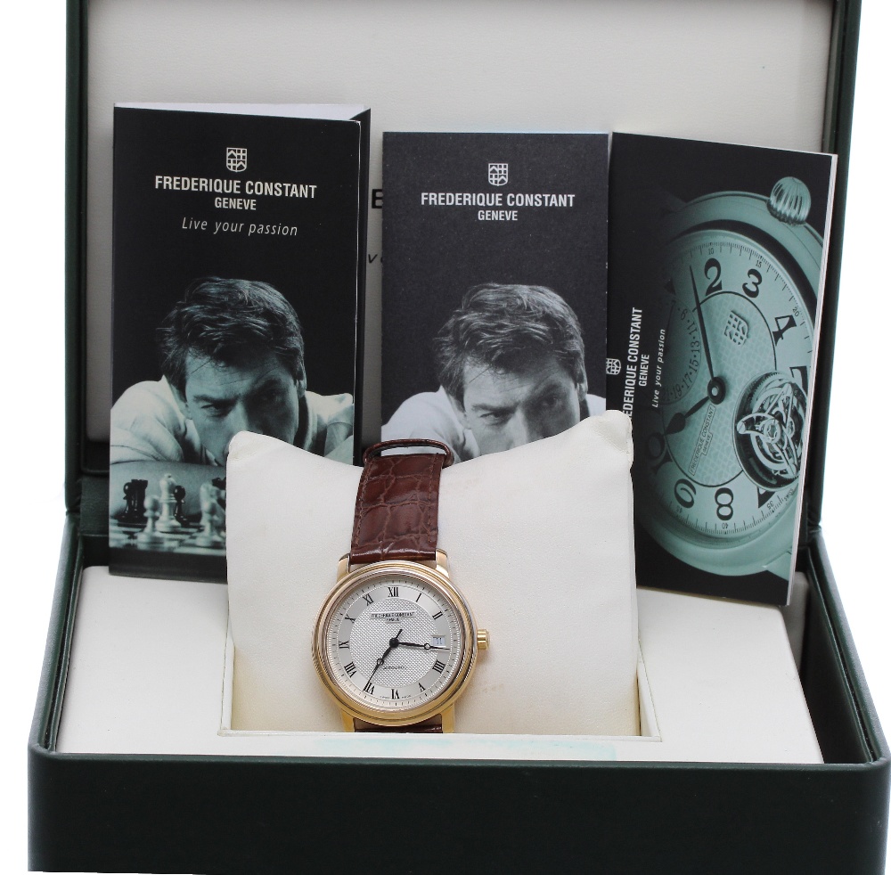 Frederique Constant Classic automatic gold plated gentleman's wristwatch, ref. FC-303/310X3P5/6, no.