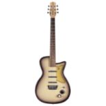 1990s Danelectro '56 U3 electric guitar, made in Korea; Finish: purple burst, minor imperfections;
