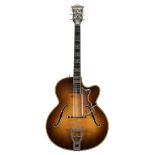 1963 Hofner Committee archtop guitar, made in Germany, ser. no. 3xx8; Finish: brunette, various