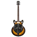 Tanglewood Blue Sound TBS800 electric resonator guitar; Finish: two-tone sunburst; Fretboard: