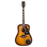 Kay Elfolk electro-acoustic guitar; Finish: sunburst, minor blemishes and marks; Fretboard: