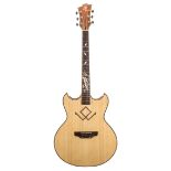 Skylark DCA1 open neck acoustic guitar; Finish: natural, scratch to back; Fretboard: rosewood;