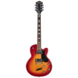 DeArmond M-65C electric guitar, made in Indonesia, cherry sunburst finish, soft bag; together with a