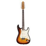 Fender Stratocaster XII electric guitar, crafted in Japan, ser. no. S09xxx4; Finish: sunburst;