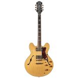 Epiphone Sheraton semi hollow body electric guitar, made in Korea, ser. no. 9xxxxx5; Finish: