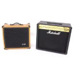 Marshall MG Series 100DFX guitar amplifier; together with a Stagg 60AAR guitar amplifier (2)