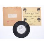 The Beatles - a rare original 'Official Beatles Fan Club' 33 1/3 rpm 'The Beatles Christmas