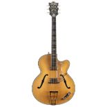 Hofner Golden hollow body electric guitar, made in Germany, circa 1960, ser. no. 14; Finish: