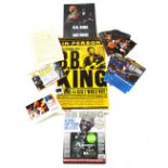 BB King - selection of ephemera including a 2011 European tour poster, 23" x 14", with a programme