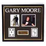 Gary Moore - framed autographed Star Card Celebrity Signatures set, in aid of Great Ormond Street