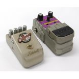 Line 6 Otto Filter guitar pedal; together with a Marshall ED-1 Edward the Compressor guitar pedal (