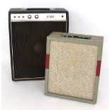 1960s B&M Madrigal guitar amplifier in need of attention; together with a K-850 bass and organ