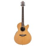 JHS Pilgrim by Vintage VPG001 electro-acoustic bowl back guitar; Finish: natural; Fretboard: