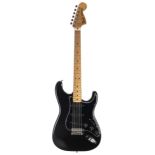 1979 Fender Stratocaster electric guitar, made in USA, ser. no. S9xxxx0; Finish: black; Fretboard: