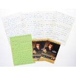 George Harrison interest - two insightful hand written letters from Harry Harrison on Friar Park