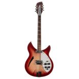 1995 Rickenbacker 360/12 V64 electric guitar, made in USA, ser. no. G8xxx0; Finish: Fireglo;