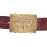 Jimi Hendrix - Levi Strauss & Co brass belt buckle, formerly owned and worn by Jimi Hendrix, circa