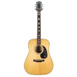 1977 Epiphone FT-150 BL acoustic guitar, made in Japan; Finish: natural; Fretboard: rosewood; Frets: